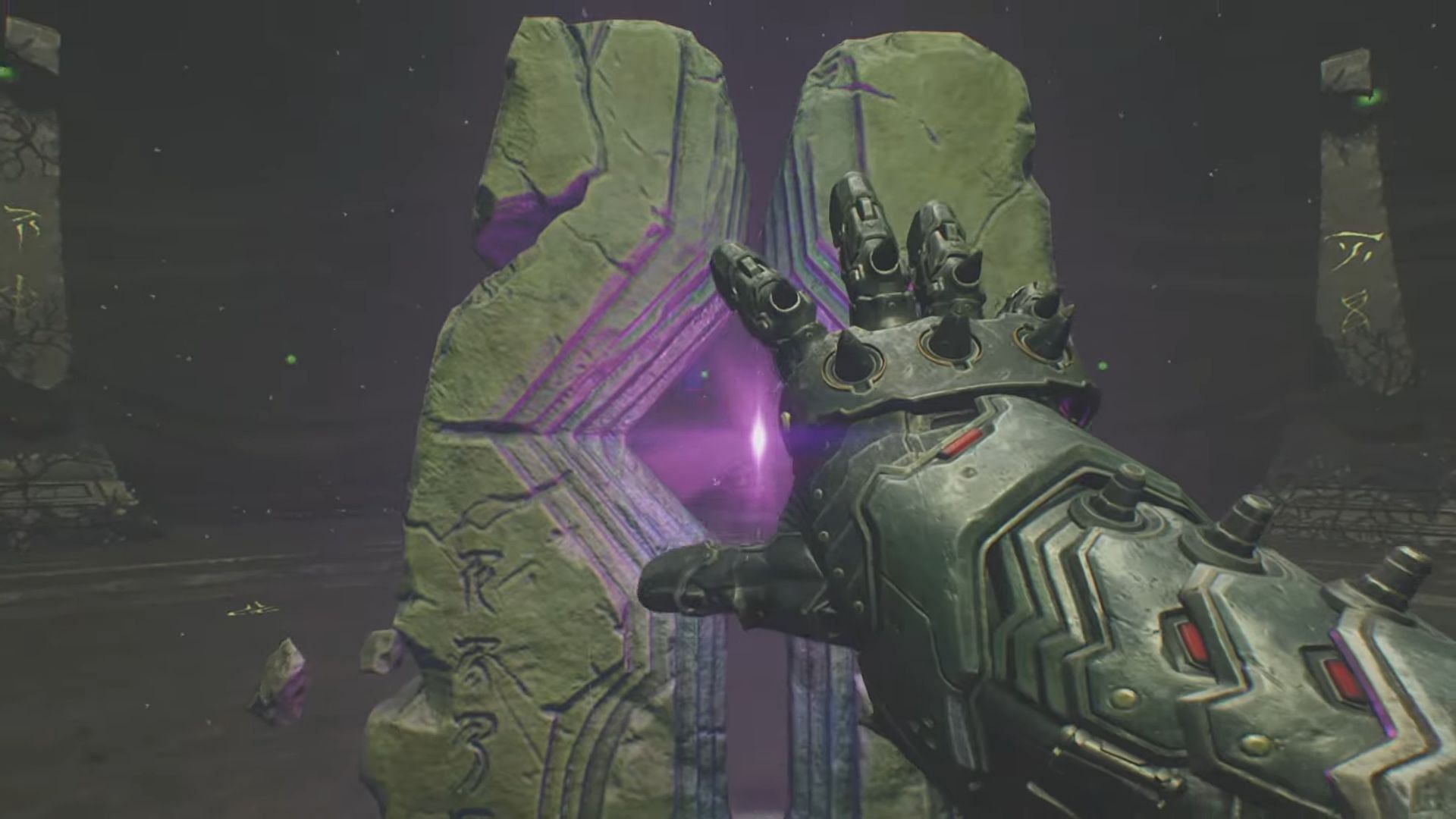 Interact with mystical console to activate the elevator (Image via Sportskeeda Gaming | Bethesda Softworks)